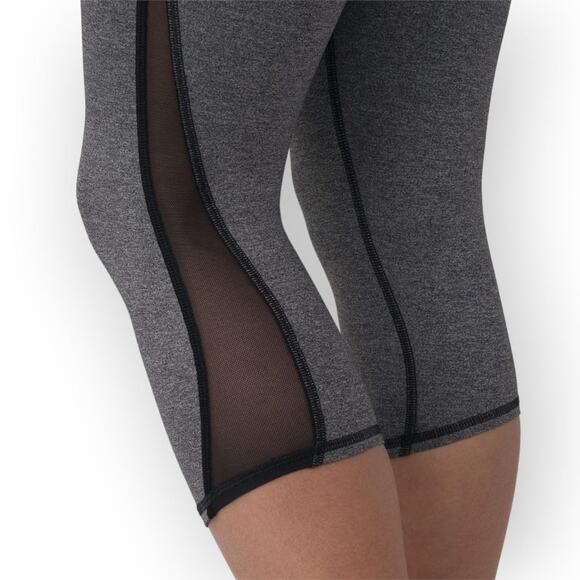 Lululemon Train Times Crop Leggings SIZE 8 Gray Black Luxtreme Training Pants - Picture 7 of 13